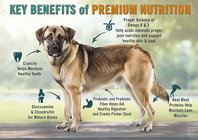 Chicken Soup for the Soul All Natural Premium Senior/Mature Dry Dog Food, Real Meat First Ingredient, No By-Products, Supports Joint Health and Mobility, Chicken, Turkey & Brown Rice, 28lb