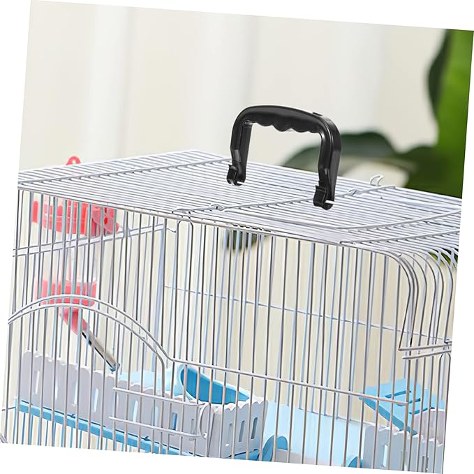 VICASKY 5pcs Portable Pet Cage Handle Durable Plastic Lifting Handles for Bird Cages Hamster Carriers Pet Crates Smell Comfortable Grip for Outdoor Use