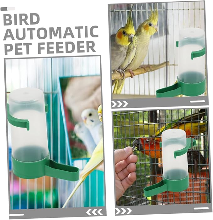 20pcs Spillproof Bird Water Dispenser for Parrots and Small Birds Easy to Clean Automatic Waterer Cups for Quail and Parakeets Cage Water Container