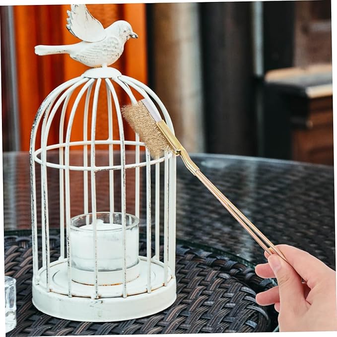 MERRYHAPY 1set Professional Bird Cage Brush with Handle Steel and Dense Bristles for Thorough Cleaning of Cages Trays Rungs and Accessories for Animals