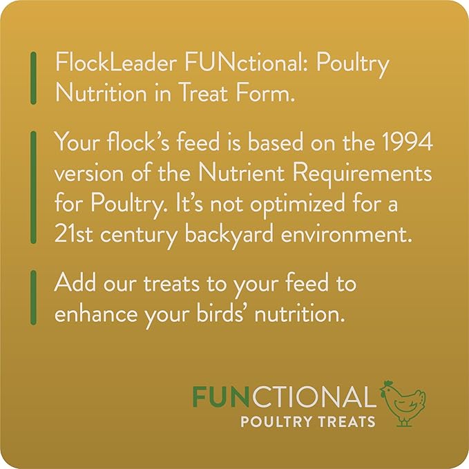 FLOCKLEADER Shine, Functional Poultry Treats for Skin and Feather Support, 3.5 lb