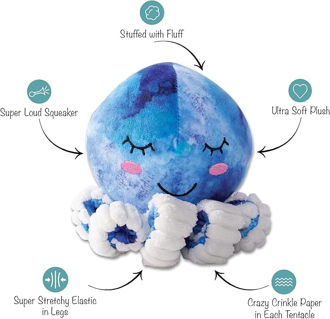 Fringe Studio Plush Dog Toy, You Octopi My Heart (289808)