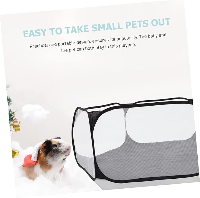Multi-Function Foldable Pet Playpen Hexagonal Durable Tent for Small Animals Breathable Polyester Design for Indoor Outdoor Use for Dogs Cats Bunnies and More