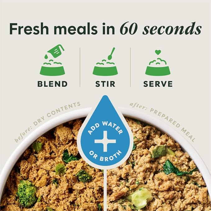 Instinct FreshDried Meal Blends, Freeze Dried Dog Food, Grain Free - Chicken & SuperGreens Blend, 23 oz. Bag
