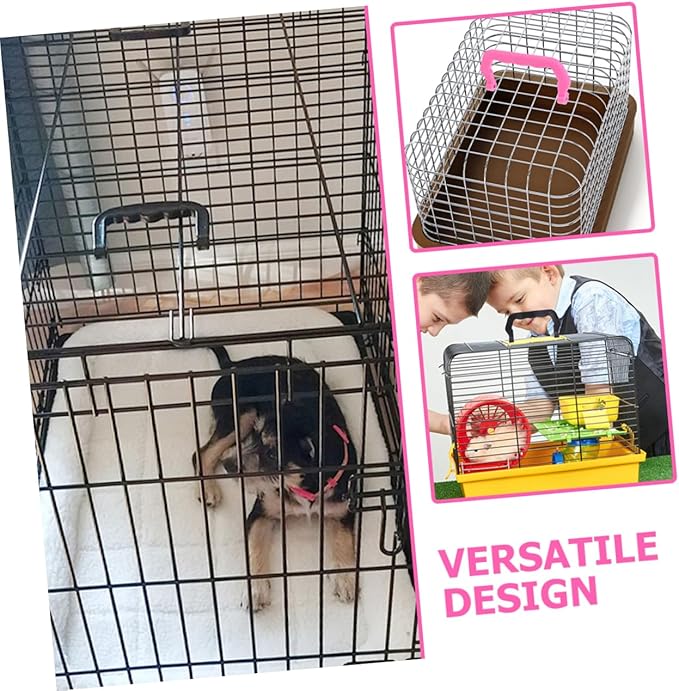 Toyvian 20pcs Portable PET Cage Handle Set Plastic Bird Cage Lifting Handles for Small Animals Compatible Hamsters Rabbits and Other Pets