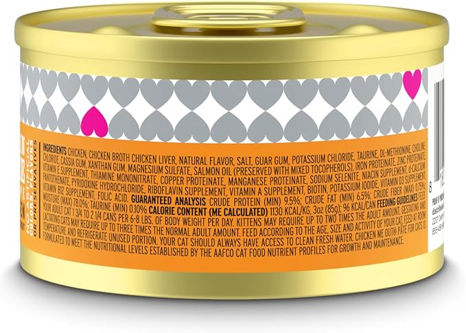 I AND LOVE AND YOU Wet Cat Food - Chicken Me Out Pâté - Chicken Recipe, Grain Free, Filler Free, 3oz Pack of 4 Cans