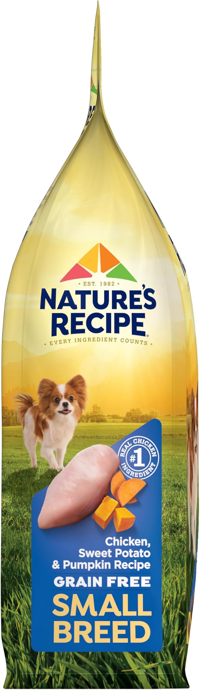 Nature's Recipe Grain Free Small Breed Dry Dog Food, Chicken, Sweet Potato & Pumpkin Recipe, 4 lb. Bag