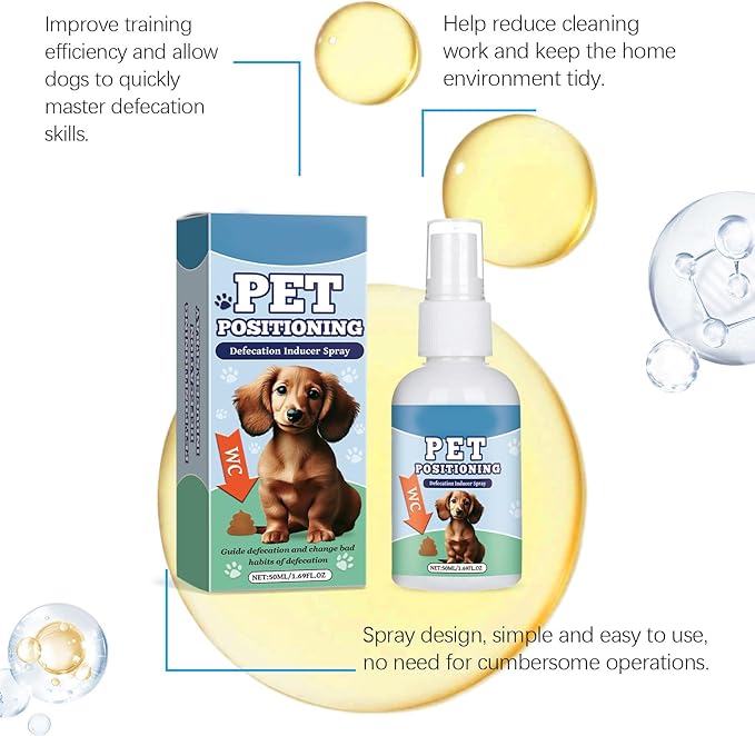 Pet Potty Training Sprays Restroom Guide Defecation Inducer Enhances Potty Training Efficiency with Natural Extracts 50ml Pet Toilet Inducer