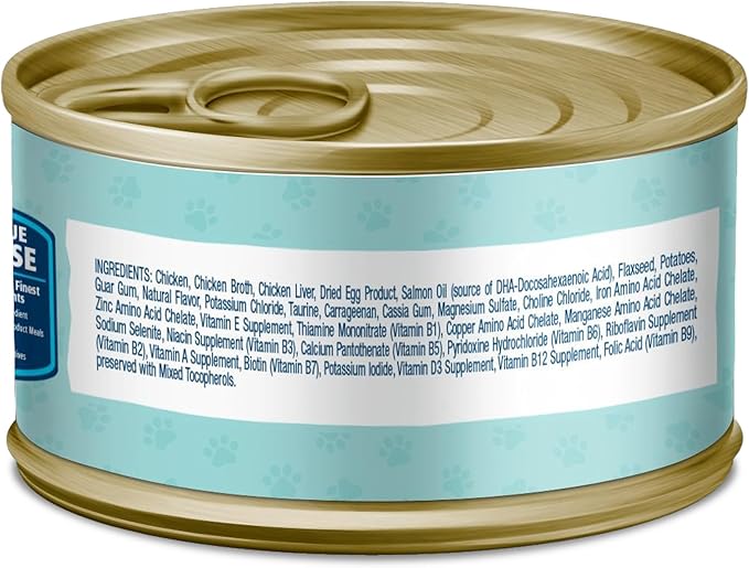Blue Buffalo Baby Blue Natural Grain-Free Wet Food for Kittens, Healthy Growth Formula with DHA, High-Protein Chicken Paté, 3 oz. Can