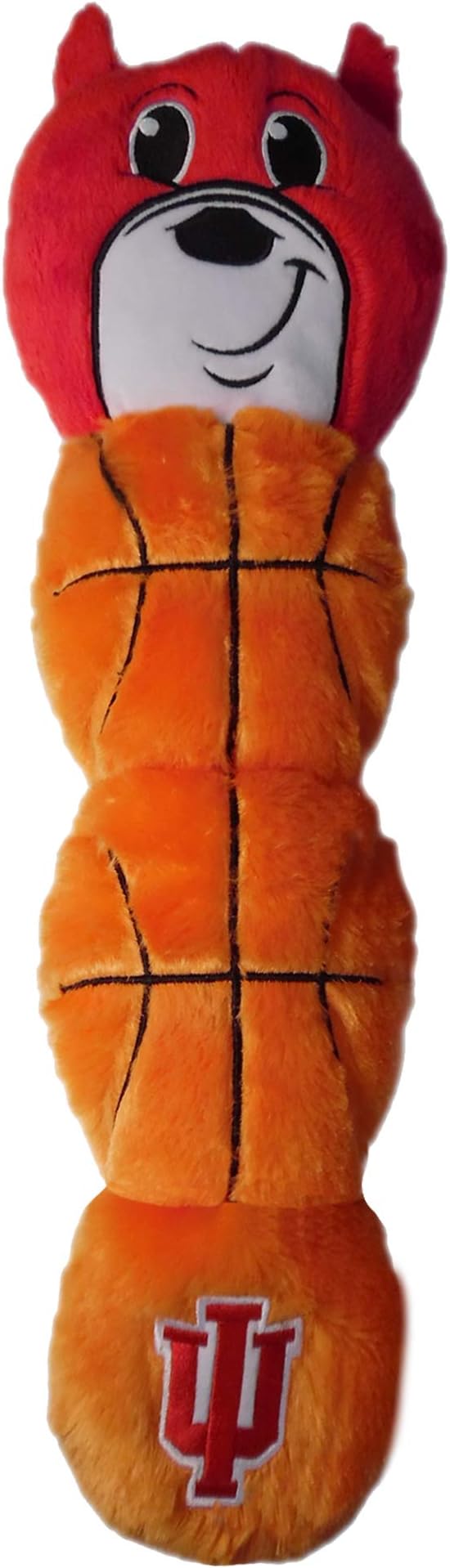 NCAA Indiana Hoosiers Mascot Toy for Pets. Plush Dog Toy with 5 Inner SQUEAKERS. 21" Long Dog Toy, IND-3226
