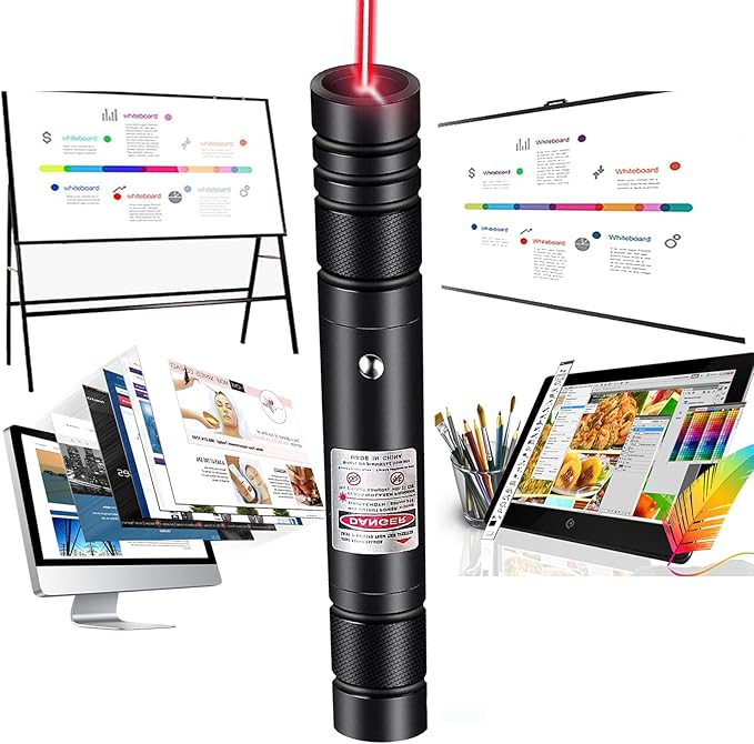 MEUSNO Lazer Pointer, Red Laser Pointer High Power Cat Laser Pointer Toy Red High Power Rechargeable Lazer Pointer for Cats Dogs Toy, High Power Laser Pointer for Presentations Cat Dogs Pet Toy