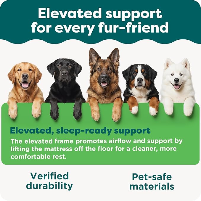 Furhaven Steady Paws Multi-Step Pet Stairs for High Beds & Sofas - Cream, 3-Step