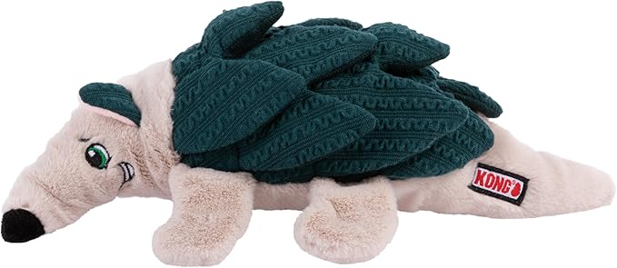 KONG Layerz Forage Dog Toy – Plush Puzzle Toy with Quilted Treat Pockets, Crackle Material & Squeaker for Enrichment (3 Pack (Armadillo, Hedgehog and Hen))