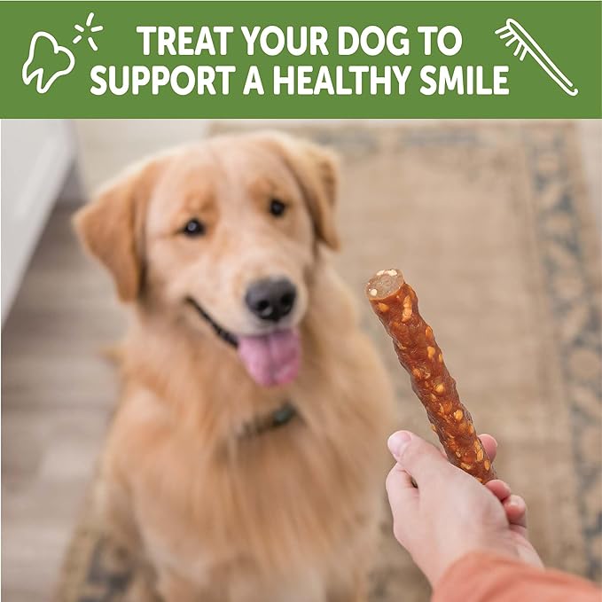 Whimzees Wellness Veggie Sausage Dog Dental Treat, Chews, Freshens Breath, Large Size, 14.81 oz Bag, 7 Count