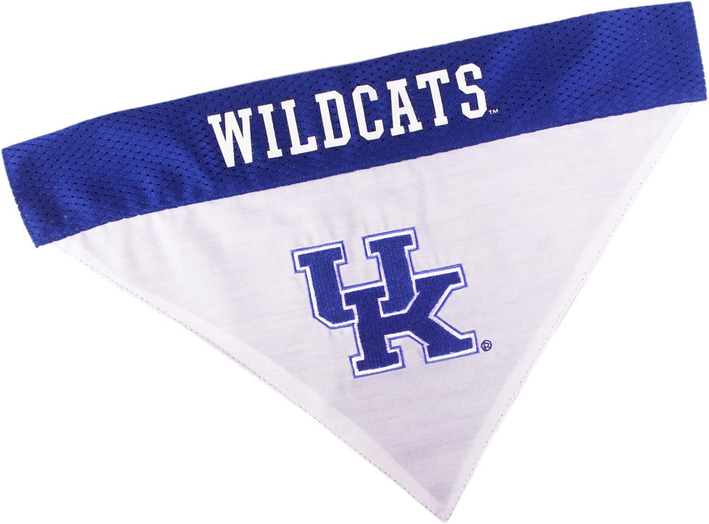 Pets First Collegiate Pet Accessories, Reversible Bandana, Kentucky Wildcats, Small/Medium