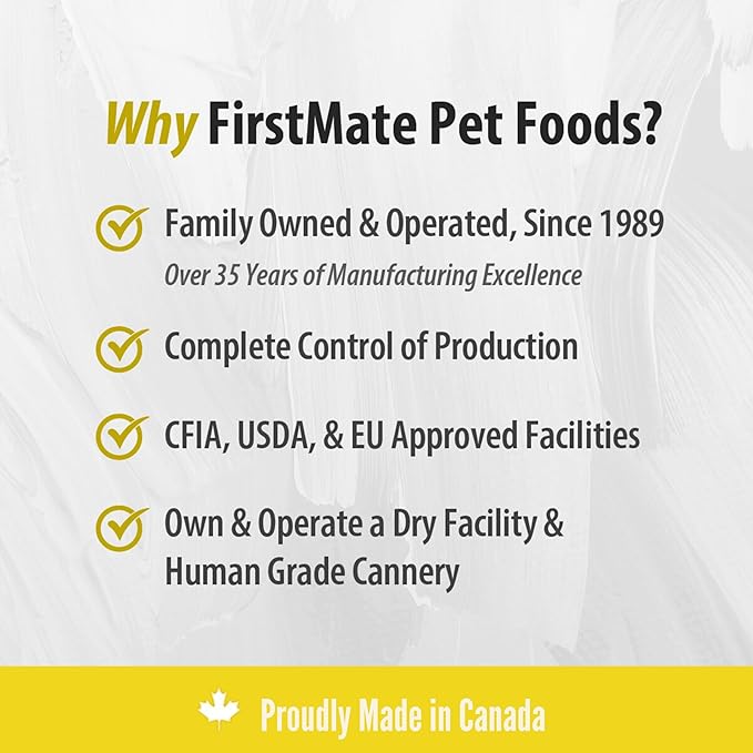 FirstMate Grain Friendly Dog Food Cage-Free Chicken Meal & Oats Formula – Humanely Raised Single Protein, Pea Free & Potato Free Dry Dog Food with Wholesome Grains – 25 lb Bag