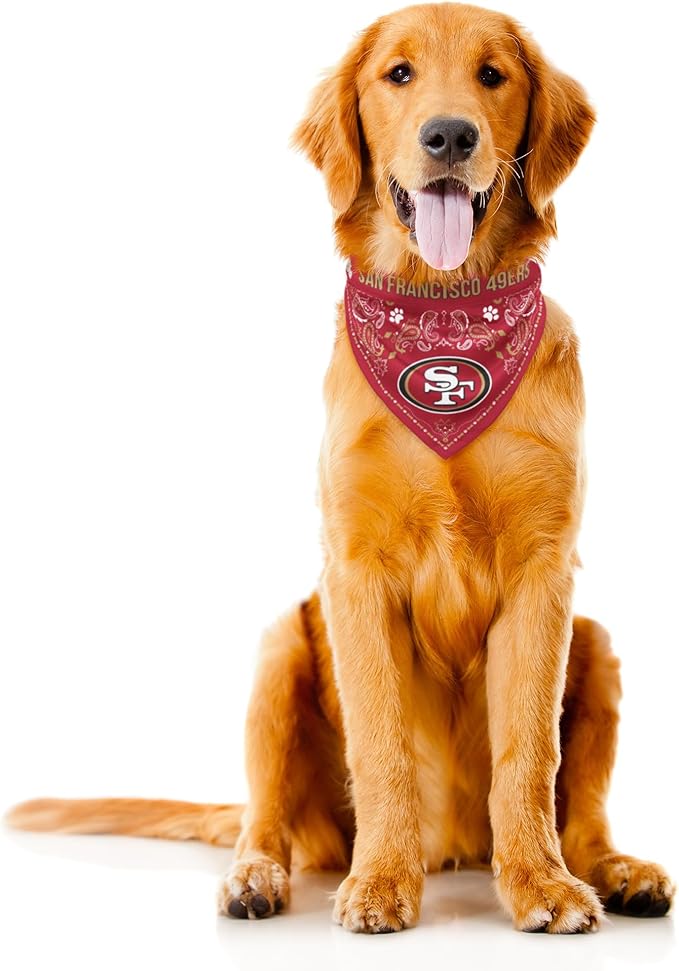 Littlearth NFL Reversible Pet Bandana - Officially Licensed Teams, Sizes XS to XL
