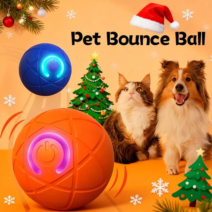 Viral Shaky Ball for Dogs, Smart Interactive Dog Toy Ball, Smart Jumping Automatic Moving Bouncing and Rotating Balls, Electric Vibrating & Rolling for Large/Small Dogs and Cats