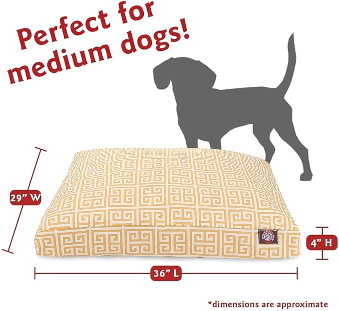 Pacific Towers Small Rectangle Indoor Outdoor Pet Dog Bed With Removable Washable Cover By Majestic Pet Products