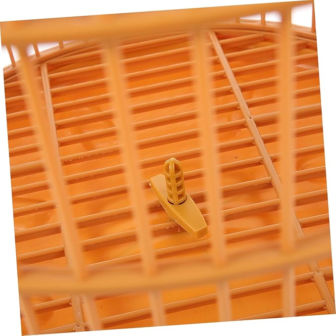 VICASKY Plastic Hanging Bird Cage for Small Birds and Parakeets Durable Round Shape Door Spacious Design for Pet Safety and Comfort Stylish Cage Decoration for Finches and Lovebirds