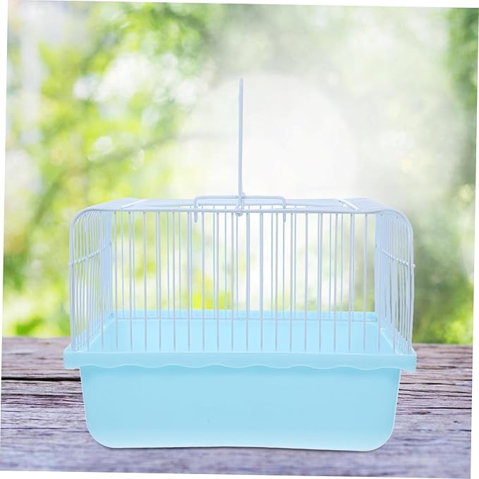 KESYOO Portable Bird Travel Cage Lightweight Pet Carrier for Lovebirds Parakeets and Small Animals Material Viewing Window for Travel and Outdoor Use