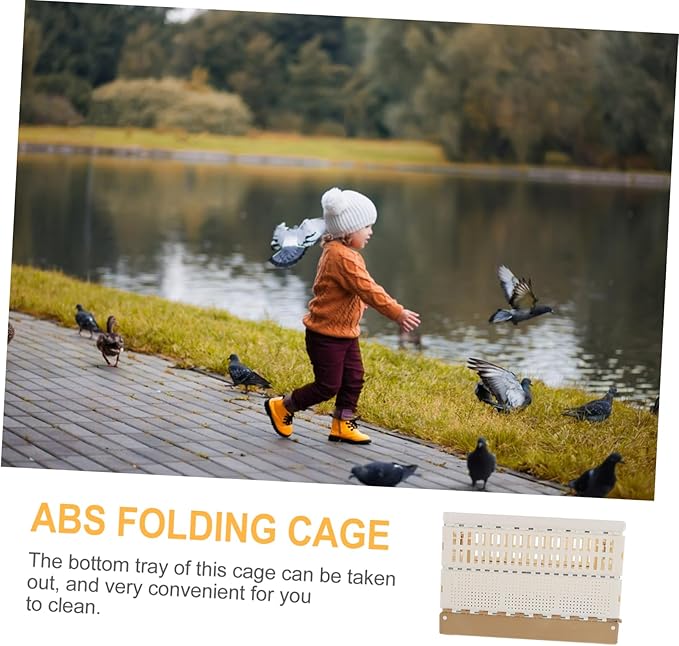 Garneck ABS Folding Pigeon Cage for Racing and Training Portable Plastic Pigeon Nest Suitable for Outdoor Use