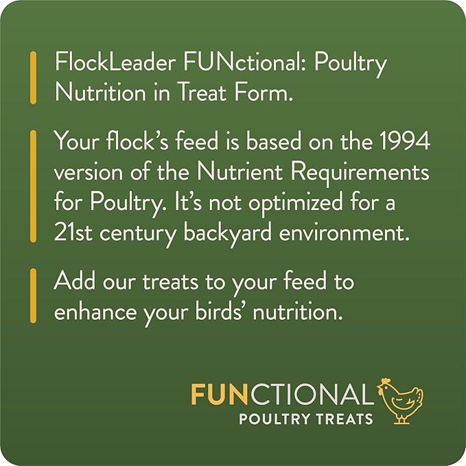 FlockLeader Defend, Functional Poultry Treats for Immune Support, 3.5 lb