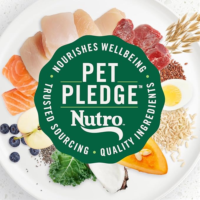 Nutro Ultra Adult Toy Breed Dry Dog Food, Small Dog Food Dry Chicken, Lamb and Salmon Recipe with a Protein Trio, 3.5 lb. Bag