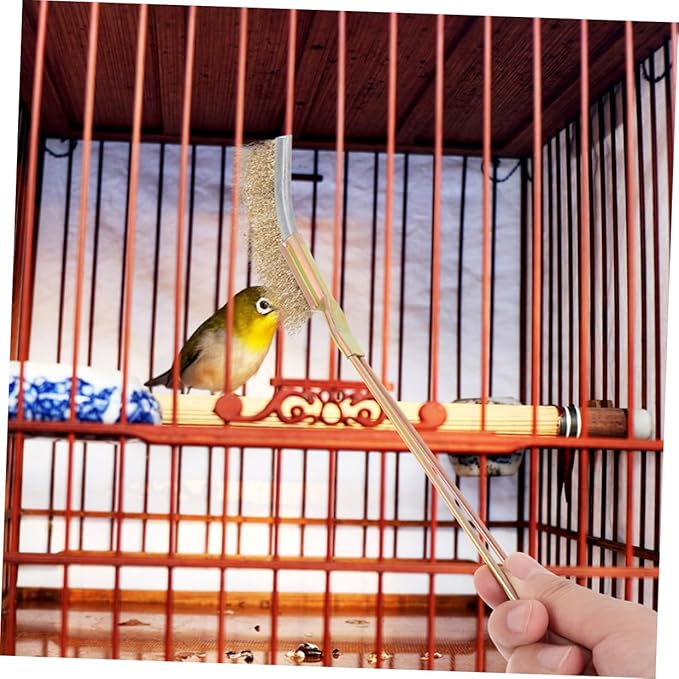 BESPORTBLE Versatile Bird Cage Cleaning Brush Wire Brush Head Bird Droppings Cleaner