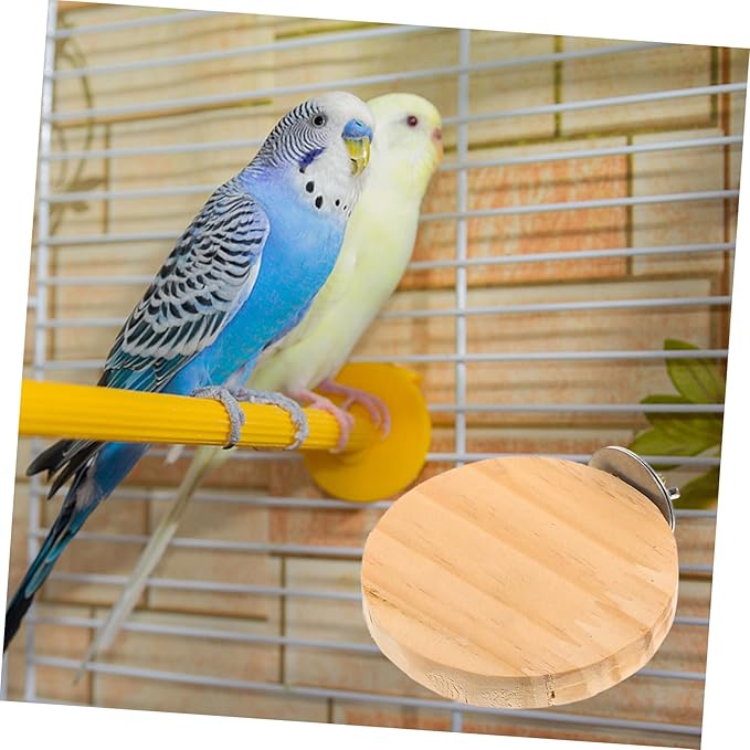 LIOOBO Bird Cage Platform Hamster Jump Board Wooden Hamster Perch Small Pet Cage Plaything
