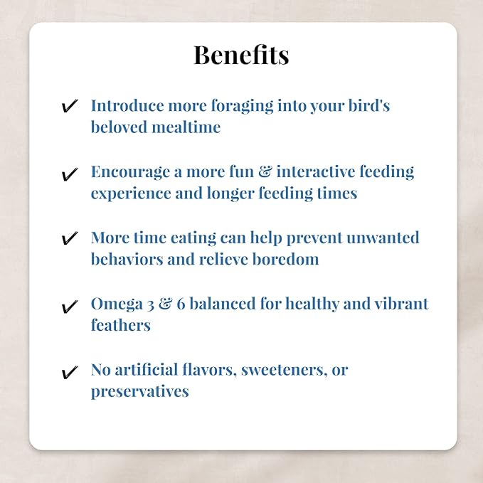 LAFEBER'S Foraging Fun Pack Pet Bird Food, Made with Non-GMO and Human-Grade Ingredients 5 oz (Parrot)