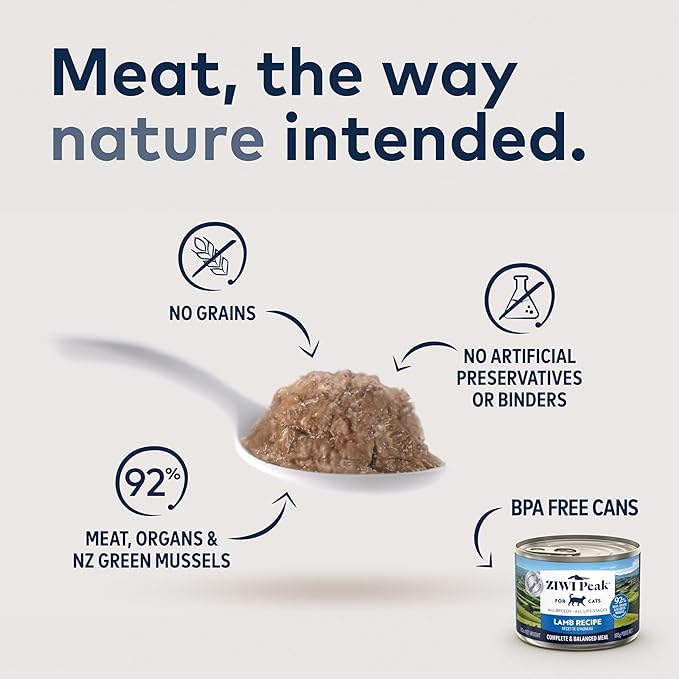ZIWI Peak Wet Cat Food Variety Pack - Beef, Chicken, Lamb, Venison, (3oz Cans - Pack of 12)
