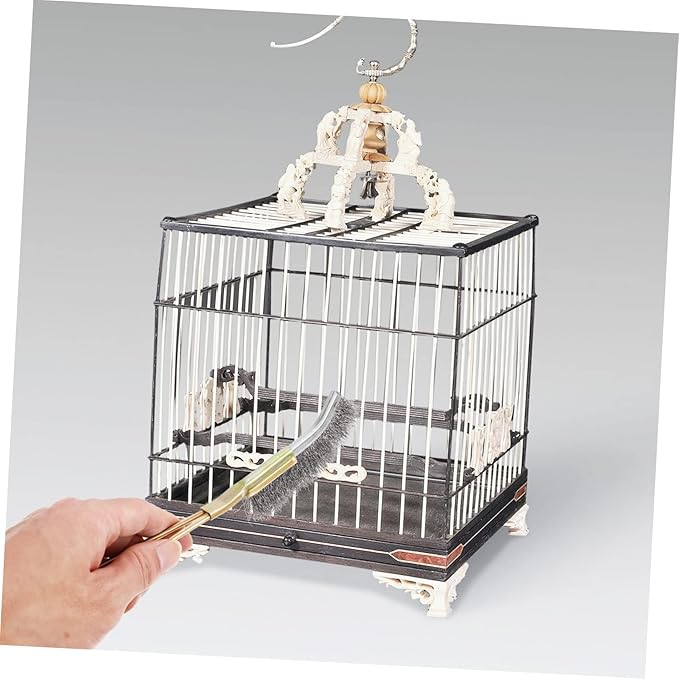 UPKOCH 2Pcs Bird Cage Cleaning Brush Long Handle Brushes for Easy Daily Maintenance of Bird Cages Lightweight and Odor Resistant Accessories for Parrots and Pets