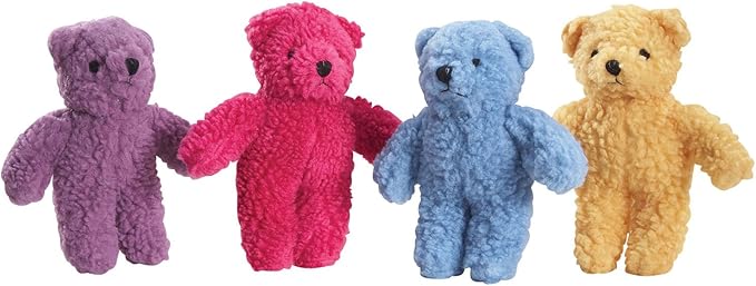 Zanies Berber Bear Dog Toys, Purple