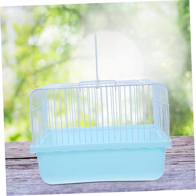 Mipcase Lightweight Portable Birdcage for Small Animals Travel Carrier Observation Window for Lovebirds Parakeets and Cockatiels Versatile Indoor and Outdoor Use