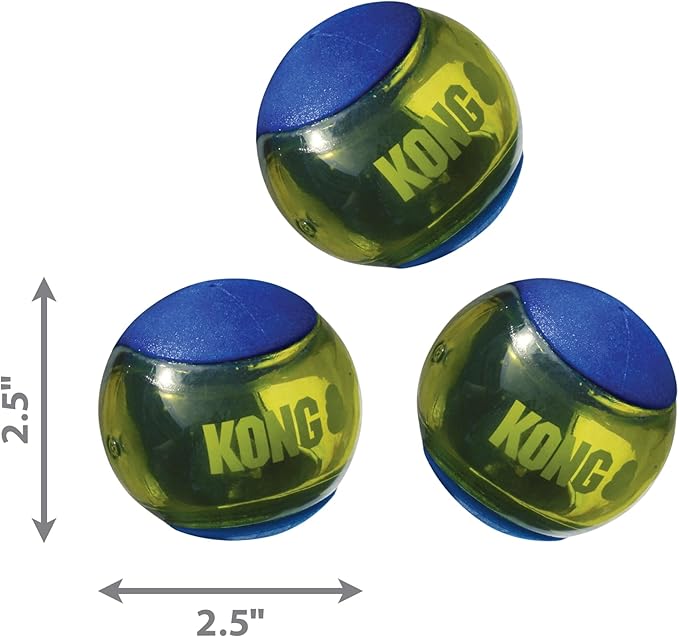 KONG Squeezz Action Ball Blue Md