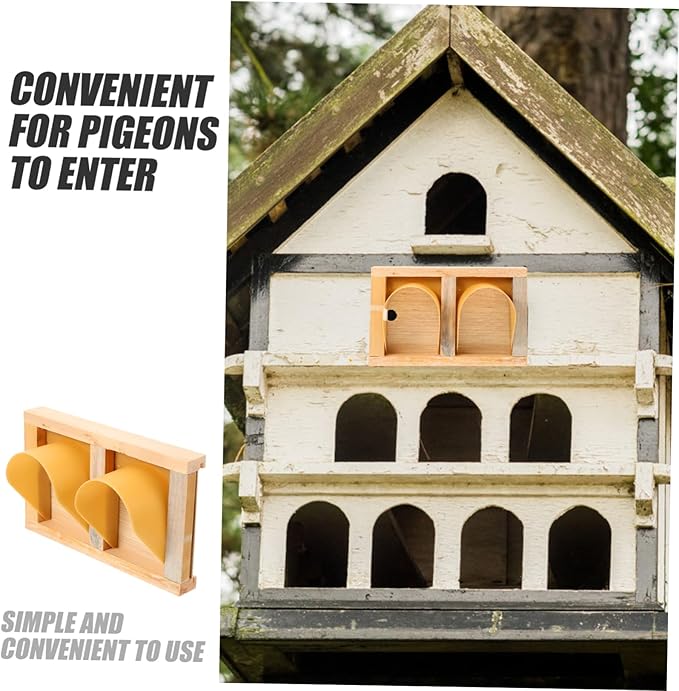 Pigeon Racing Door Supplies Stylish European Wooden Bird Cage Entrance Doors for Efficient Pigeon Access and Design for Racing Enthusiasts