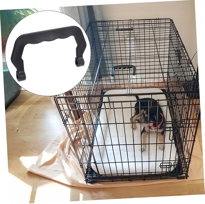 Sosoport 12pcs Detachable Pet Cage Handles Lightweight Plastic Carrier Replacement for Cat and Bird Cages Easy to Install Ergonomic Design for Convenient Transport