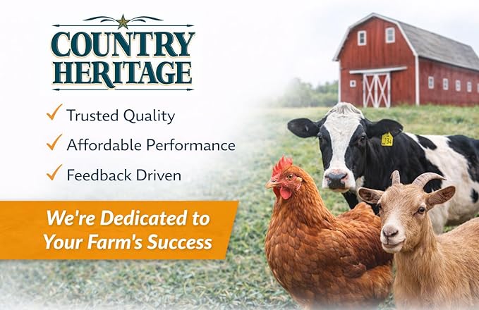 Country Heritage Hen Egg Layer Pellet 50lbs - 16% Protein Chicken Feed for Increased Egg Production & Strong Eggshells, High Protein