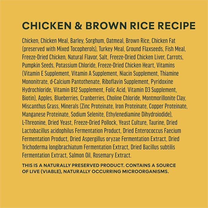 Instinct RawBoost, Natural Dry Dog Food with Freeze-Dried Pieces, Whole Grain Recipe - Real Chicken & Brown Rice, 3.5 lb. Bag
