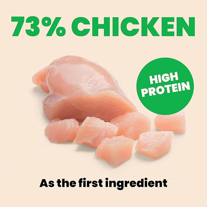 almo nature HQS Natural Chicken & Liver, Additive Free, Grain Free, Adult Cat Canned Wet Food, Shredded., 24 x 70g/2.47 oz (1050H)