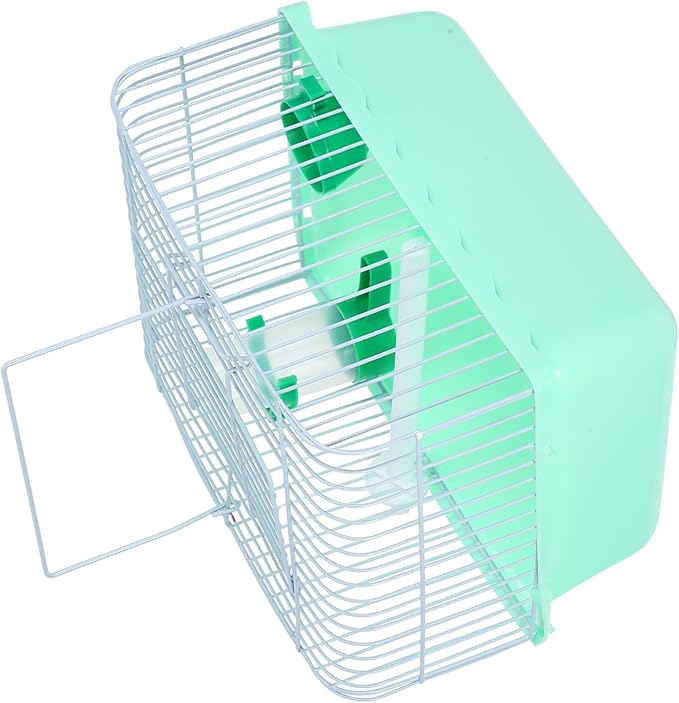 Multi-Functional Portable Parrot Cage with Perch Food Box Water Bottle Spacious Metal Aviary Carrier Travel Cage for Parakeets Lovebirds Small Animals Random Color