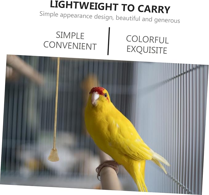 Happyyami Bird Poop Cleaning Tool Metal Brush for Small Animals Cage Bird Cage Accessory