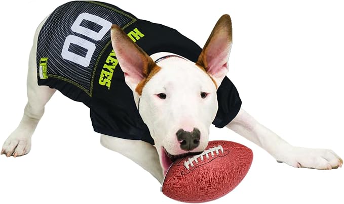 Pets First NCAA College Iowa Hawkeyes Mesh Jersey for DOGS & CATS, XX-Large. Licensed Dog Jersey with your Favorite Football/Basketball College Team