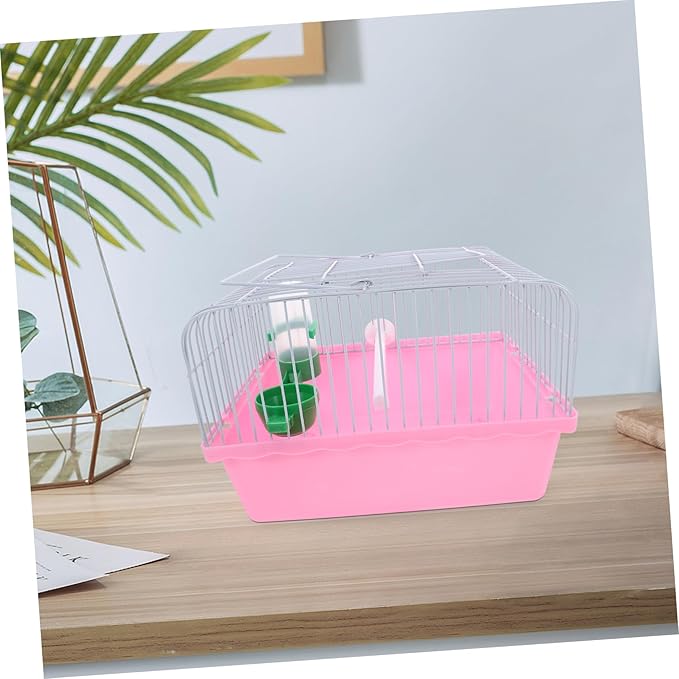 HANABASS Portable Bird Cage for Travel Spacious Parrot Carrier with Perch Food Box Water Dispenser for Cockatiels Parakeets Birds Lightweight Convenient for Pet Owners