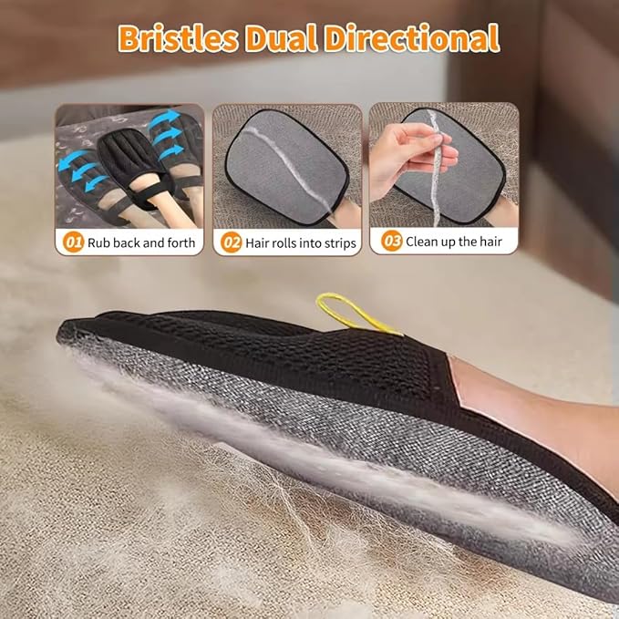2-Piece Pet Grooming Set - 3-in-1 Self-Cleaning Steam Brush & Deshedding Glove for Dogs & Cats - Cool Mist Grooming Brush for Shedding, Massage & Cleaning