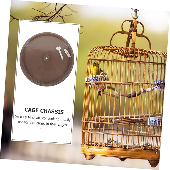 Milisten 4pcs Bird Toilet Pan for Cages Poop Holder Tray for Parrots Easy to and Leakproof for Pet Birds and Animals Random Accessories