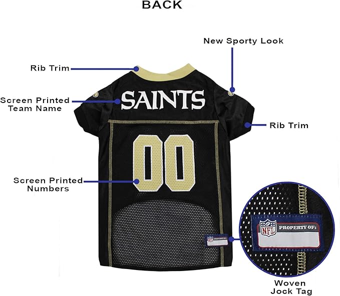 NFL NEW ORLEANS SAINTS DOG Jersey, XX-Large