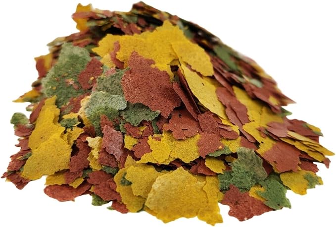 Tropical Fish Flakes, Mix of Krill, Color Enhancing, Spirulina Flakes for Cichlids, Angels, Tetras, Guppies, All Tropical Fish...WL…2-lbs Poly Bag