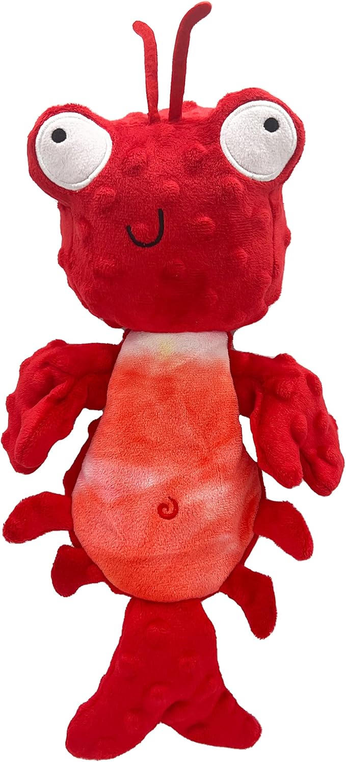 Huxley & Kent Slappies for Dogs | Claude Lobster (Large) | Squeak & Shake Dog Toy | No Stuff Squeaky Toy, TPR Ball in Head | Simulates Hunting Nature for Dogs